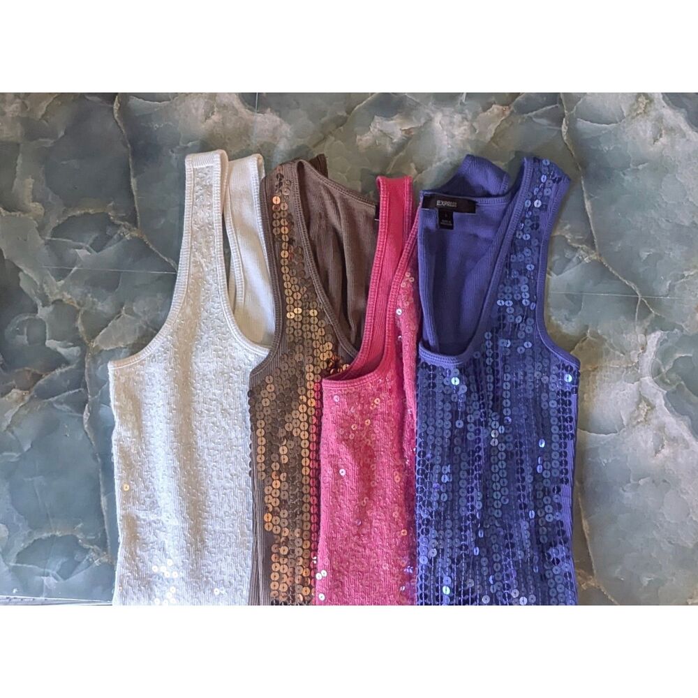 Express Sequined Tank Top Set sz. Small